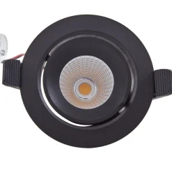 Arcchio Harcos LED-downlight, sort, Ø 11 cm, 4.000K