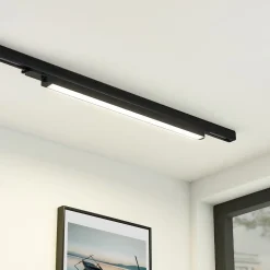 Arcchio Harlow LED-skinnelampe, sort, 69 cm, 4.000 K