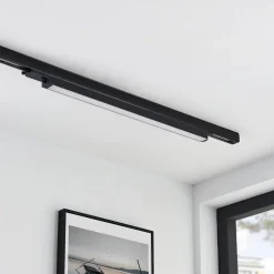 Arcchio Harlow LED-skinnelampe, sort, 69 cm, 4.000 K