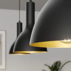 Arcchio hængelampe Cosmina, 3 lyskilder, længde 90 cm, sort