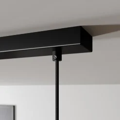 Arcchio Hængelampe Tadej, 4 lyskilder, sort-hvid, metal, E27