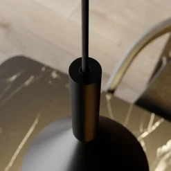 Arcchio Hængelampe Tadej, 4 lyskilder, sort-hvid, metal, E27