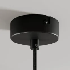 Arcchio hængelampe Tadej, sort-hvid, Ø 19 cm, metal, E27