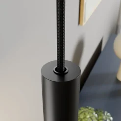 Arcchio hængelampe Tadej, sort-hvid, Ø 19 cm, metal, E27