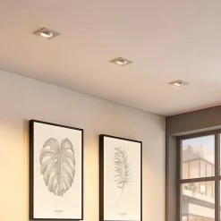 Arcchio indbygget loftspot Sophia, hvid, kantet