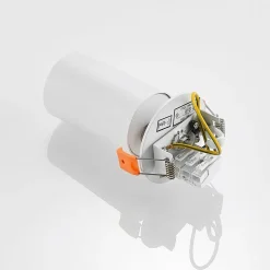 Arcchio indbygningsspot Davin, hvid, cylinder, sæt med 2 stk