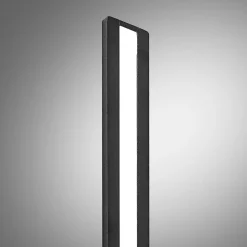 Arcchio Ivano LED-væglampe, 42,5 cm, sort, metal