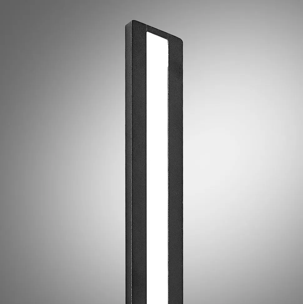 Arcchio Ivano LED-væglampe, 42,5 cm, sort, metal