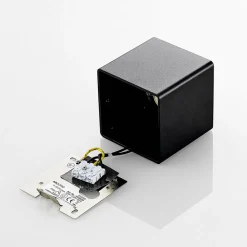 Arcchio Kubika downlight, 9 cm, sort, 1 lyskilde, metal