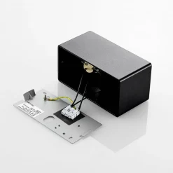 Arcchio Kubika downlight, 19 cm, sort, 2 lyskilder, metal