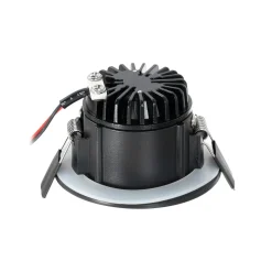 Arcchio LED-downlight Aryx, sort, 2.700K