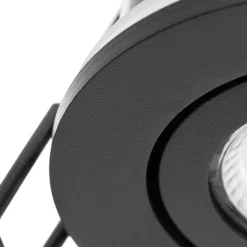 Arcchio LED-downlight Eliar rund sort CCT drejelig