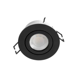 Arcchio LED-downlight Eliar rund sort CCT drejelig