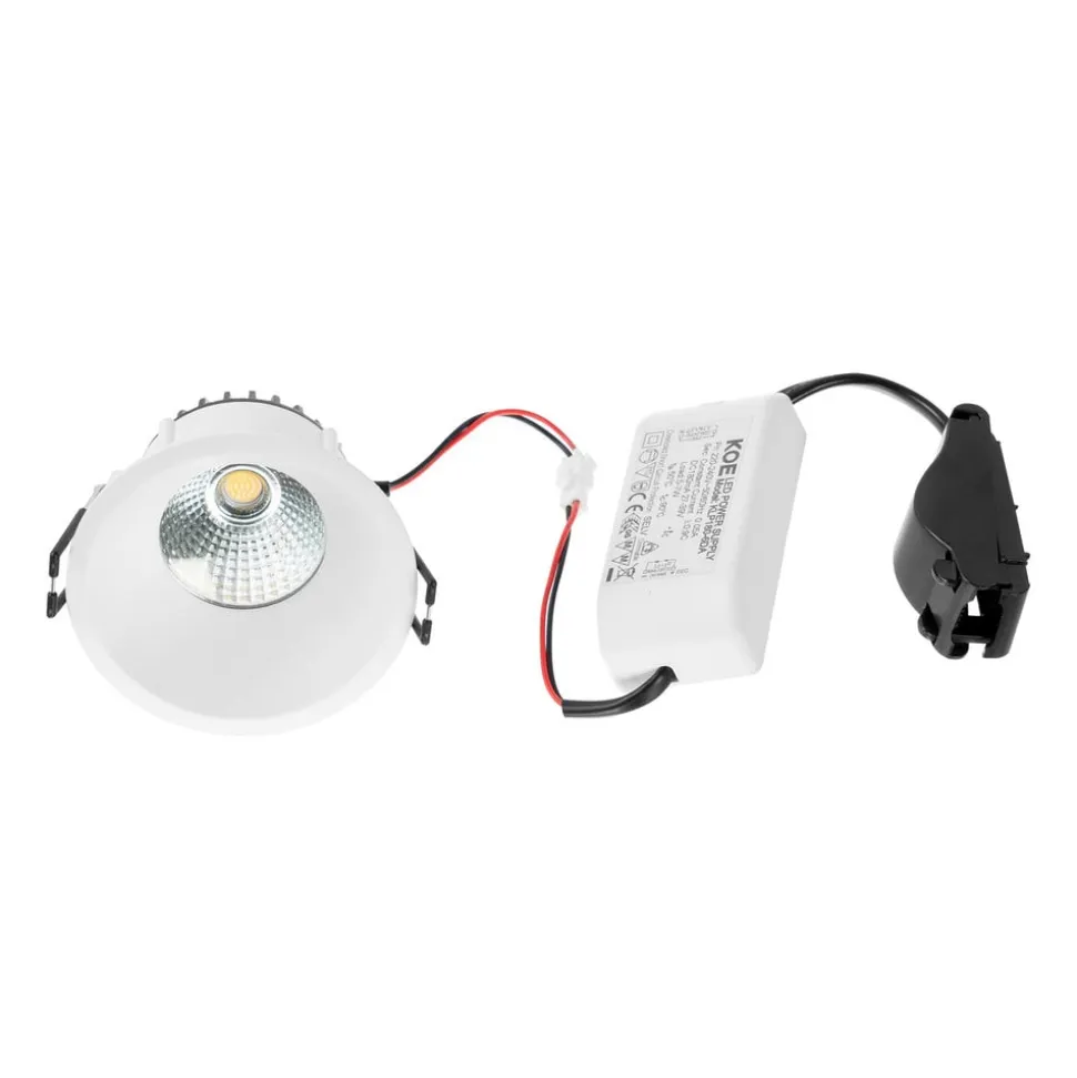 Arcchio LED-downlight Niria, hvid, 2.700K