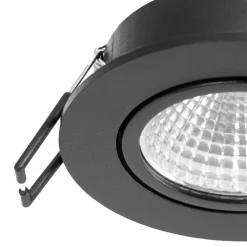 Arcchio LED-downlight Zarik sort, 3.000K