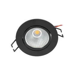 Arcchio LED-downlight Zarik sort, 3.000K