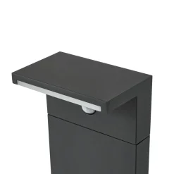 Arcchio LED-gadelampe Iberion, 90 cm, antracit, sensor