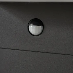 Arcchio LED-gadelampe Iberion, 90 cm, antracit, sensor