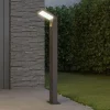 Arcchio LED-gadelampe Yolena, sensor, 100 cm, antracit