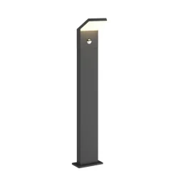 Arcchio LED-gadelampe Yolena, sensor, 100 cm, antracit