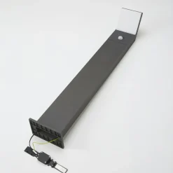 Arcchio LED-gadelampe Yolena, sensor, 100 cm, antracit