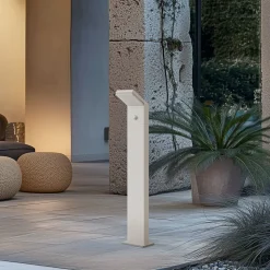 Arcchio LED-gadelampe Yolena, sensor, 100 cm, hvid, IP54