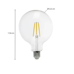 Arcchio LED-globepære, G125 E27 3,8W, 2700K, 806lm