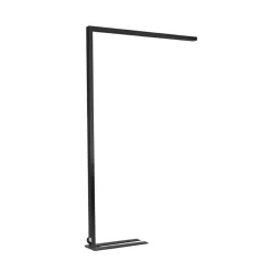 Arcchio LED-gulvlampe til kontor Jolinda, sort, 4000K, sensor