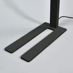 Arcchio LED-gulvlampe til kontor Jolinda, sort, 4000K, sensor