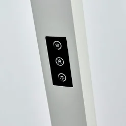 Arcchio LED-gulvlampe til kontor Jolinda, sæt med 2, sølv, 4.000 K