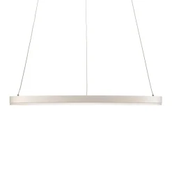 Arcchio LED-hængelampe Albiona, hvid, 1 ring, Ø 60 cm