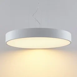 Arcchio LED-hængelampe Noabelle, Ø 80 cm, hvid, metal