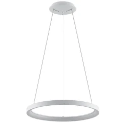 Arcchio LED-hængelampe Vivy, Ø 58 cm, hvid, metal