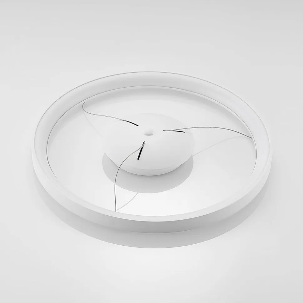 Arcchio LED-hængelampe Vivy, Ø 58 cm, hvid, metal