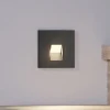 Arcchio LED-indbygningslampe Vexi, 7,5 cm x 7,5 cm, sort, CCT