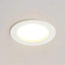 Arcchio LED-indbygningslampe Milaine, hvid, dæmpbar, sæt med 3 stk