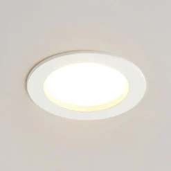 Arcchio LED-indbygningslampe Milaine, Ø 10 cm, hvid, dæmpbar
