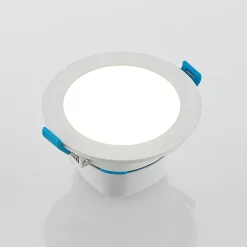 Arcchio LED-indbygningslampe Milaine, Ø 10 cm, hvid, dæmpbar
