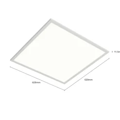 Arcchio LED-indsatspanel Vinas, 4.000 K, 36 W, 62 cm x 62 cm