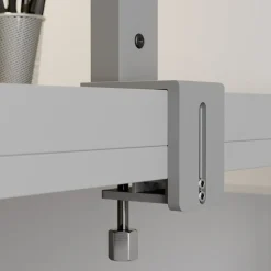 Arcchio LED-klemmelampe Jolinda, sølv, metal, dæmpbar