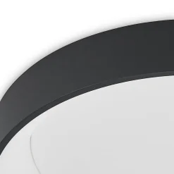 Arcchio LED-loftlampe Aleksi, Ø 60 cm, sort, metal, CCT