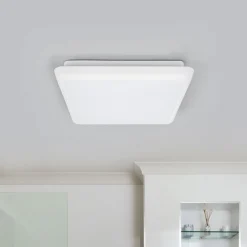 Arcchio LED-loftlampe Augustin, 25 x 25 cm, hvid, IP54