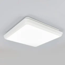 Arcchio LED-loftlampe Augustin, 25 x 25 cm, hvid, IP54