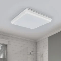 Arcchio LED-loftlampe Augustin, 25 x 25 cm, hvid, IP54