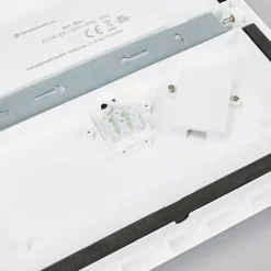 Arcchio LED-loftlampe Augustin, 30 x 30 cm, hvid, IP54