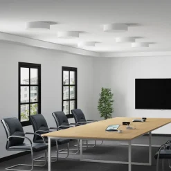 Arcchio LED-loftlampe Noabelle, Ø 40 cm, hvid, metal