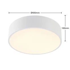 Arcchio LED-loftlampe Noabelle, Ø 40 cm, hvid, metal