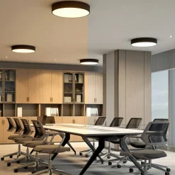 Arcchio LED-loftlampe Noabelle, Ø 60 cm, sort, metal