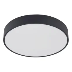 Arcchio LED-loftlampe Vanida, sort, Ø 40 cm, op/ned