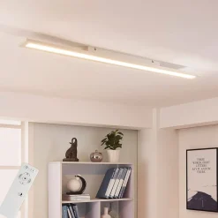 Arcchio LED-panel Arya, 120 cm, hvid, dæmpbar, aluminium